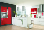 Červená kuchyně - Gloss 870